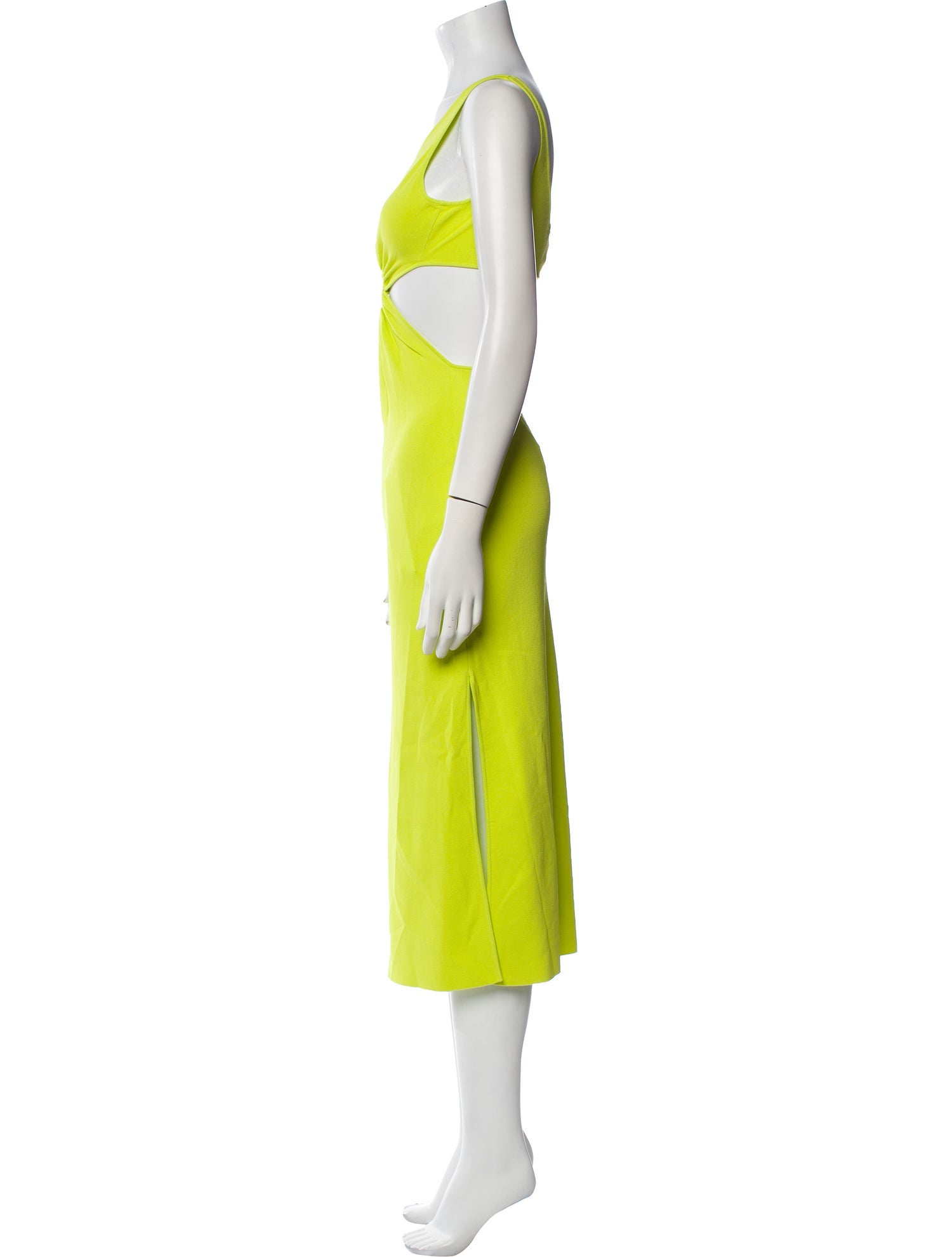 Solid & Striped Scoop Neck Midi Length Dress